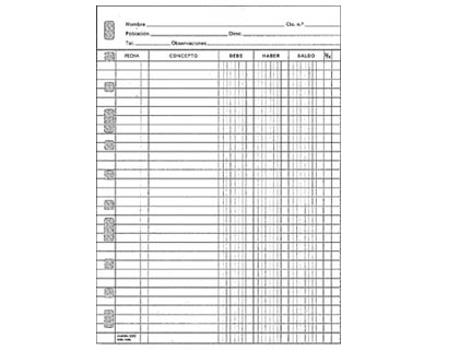 Recambio multifin 3005 Cuentas Corrientes Folio